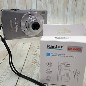 Canon PowerShot Digital ELPH SD750 7.1MP Camera Tested Works w Battery & Charger